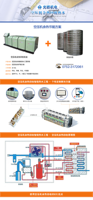 Air compressor waste heat recovery project
